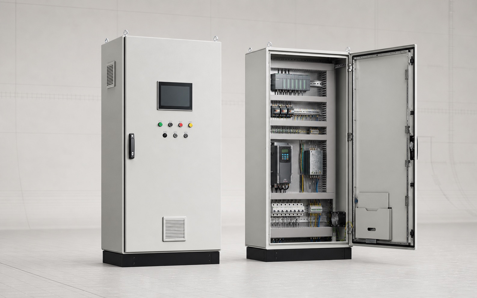 Engineered VFD and PLC control cabinets